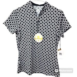 Tail NWT Womens V-Mock 1/4 Zip Golf Polo Size XS